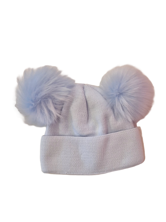 Cosy PomPom Hat | Ice Blue