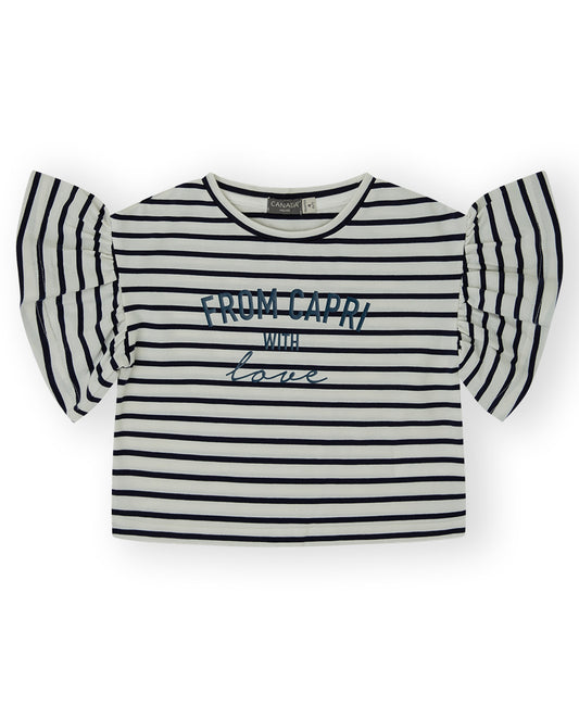 Capri Dreams T-Shirt | Navy Stripe