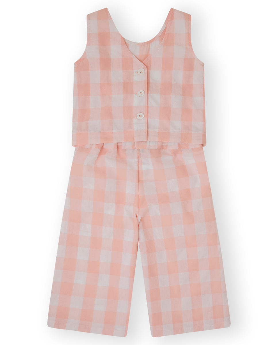 Relaxed Two Piece | Pink Gingham