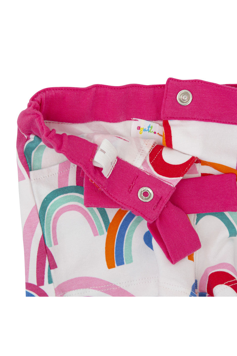 Shorts + T-Shirt Set | Multicoloured Rainbows