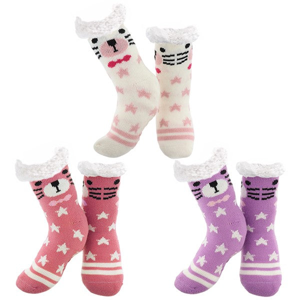 Kids Slipper Socks | Kitty Cats
