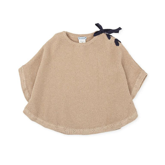 Dressy Knitted Cape | Sand