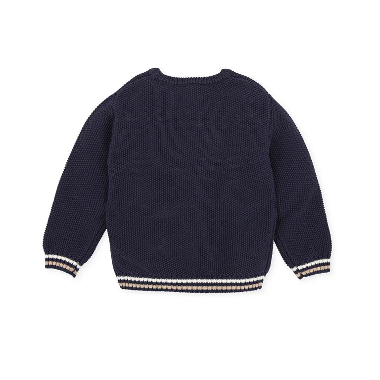 Cable Knit Detail Jumper | Navy