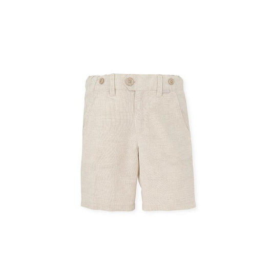 Linen Bermuda Shorts | Stone