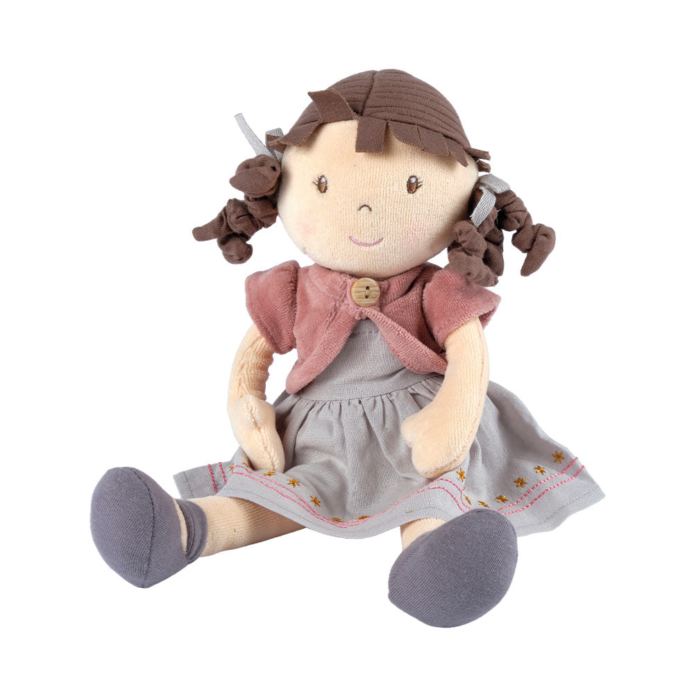 Rose Organic Doll with Brown Hair