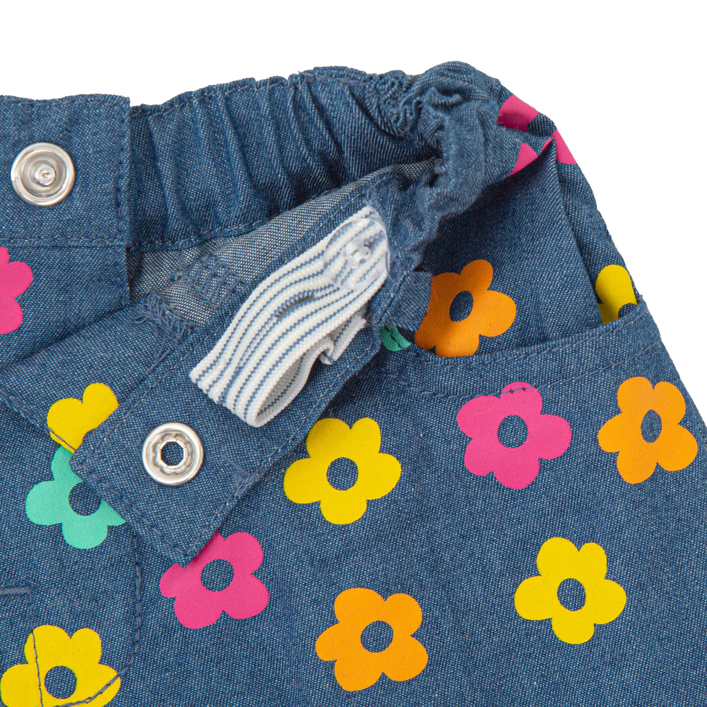 Shorts + T-Shirt Set | Fuchsia / Denim Blue