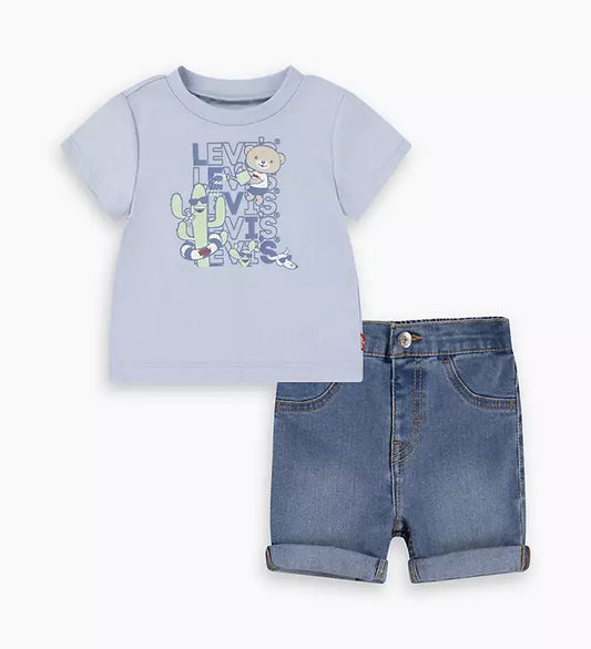 Baby Shorts +T-Shirt Set | Desert Teddy