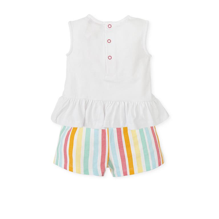 Peplum Top + Shorts Set | Pastels