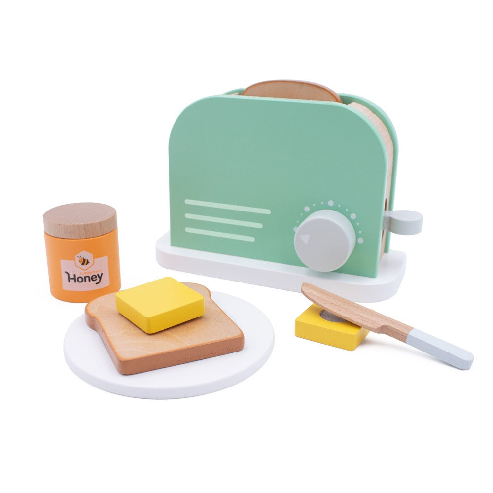 Wooden Play Toaster Set