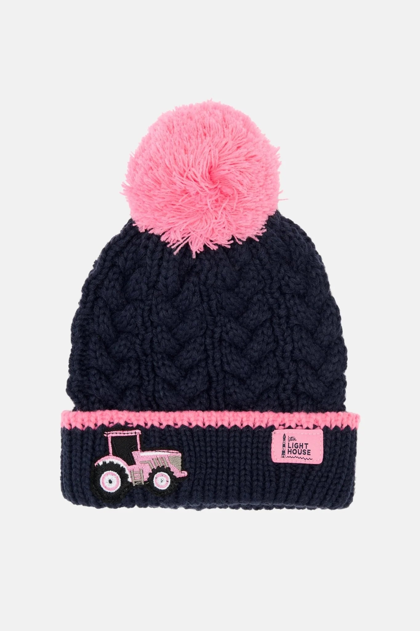 Bobbie Bobble Hat | Pink Tractor