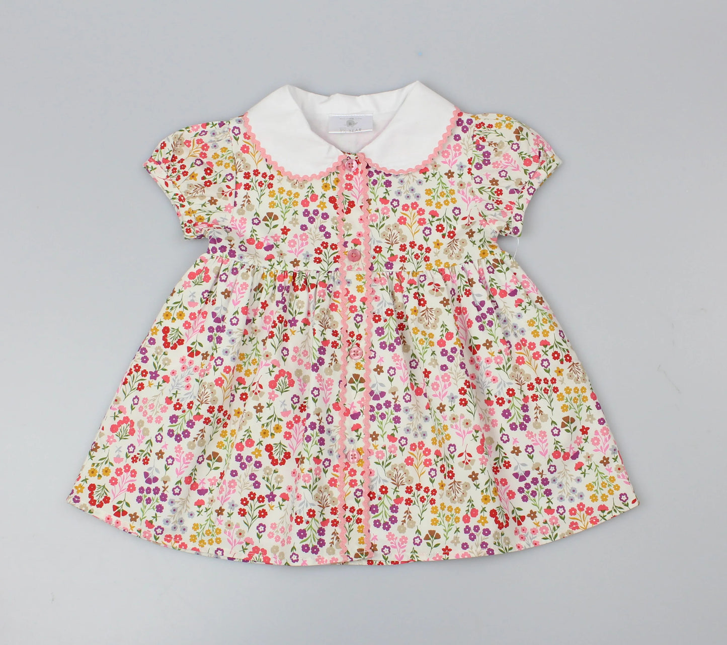 Button-Front Dress | Mini Florals