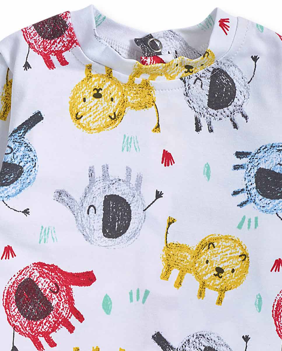 TucTuc Little Zoo | Pinafore & Top Set
